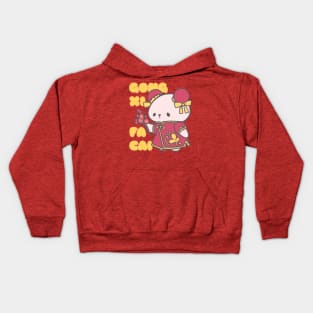 GONG XI FA CAI, Welcomes Prosperity in Cheongsam Kids Hoodie